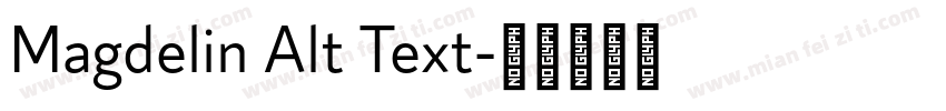 Magdelin Alt Text字体转换